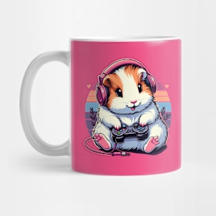 Funny Cute Guinea Pig Cavy Hamster Video Game Controller Cavy Girl Player Mug